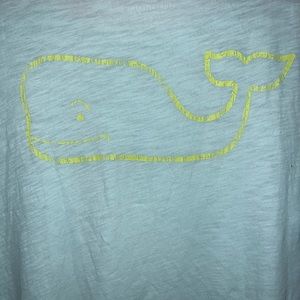 vineyard vines blue and lime green t-shirt